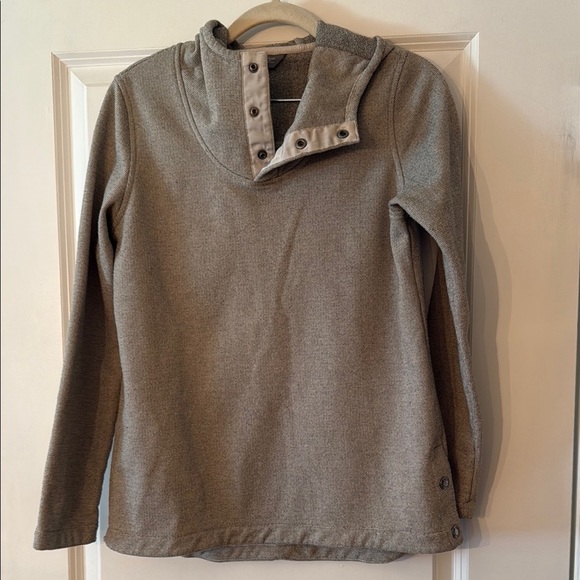 The North Face Jacket Knit Stitch Fleece Pullover Snap Warm Sweater - Picture 3 of 5